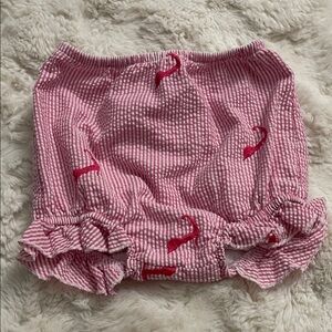 Pink Striped Kids Casual Bottoms